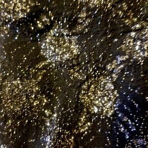 Vintage 1960s Wolford Black Tights w Silver Lurex Rose Trellis Design 1 (XS-S)